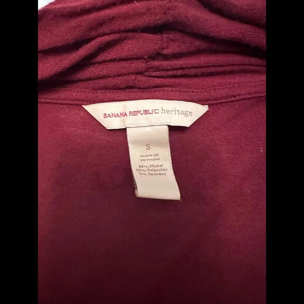 Banana Republic Burgundy Long-Sleeve Shirt - Classic Comfort - Picture 2 of 2